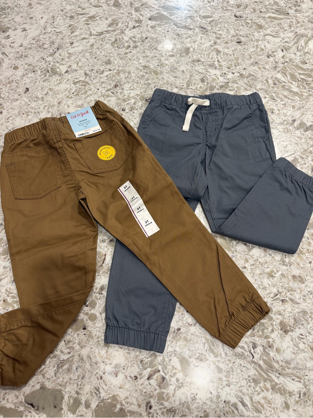 Cat & Jack Brown and Gray Kids' Jogger Pants - 2-Pack